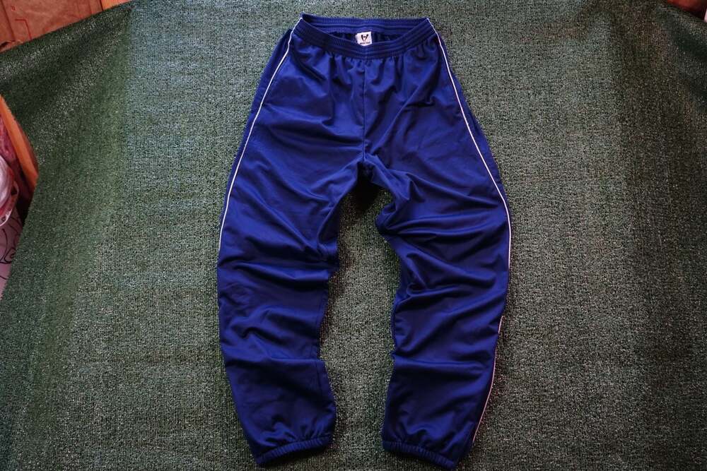 HIGH FIVE Navy Blue Activewear Track Pants with White Piping